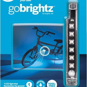 NEW Go Brightz LED Bike Light BLUE Night Cycling Accessory Illuminates Ground